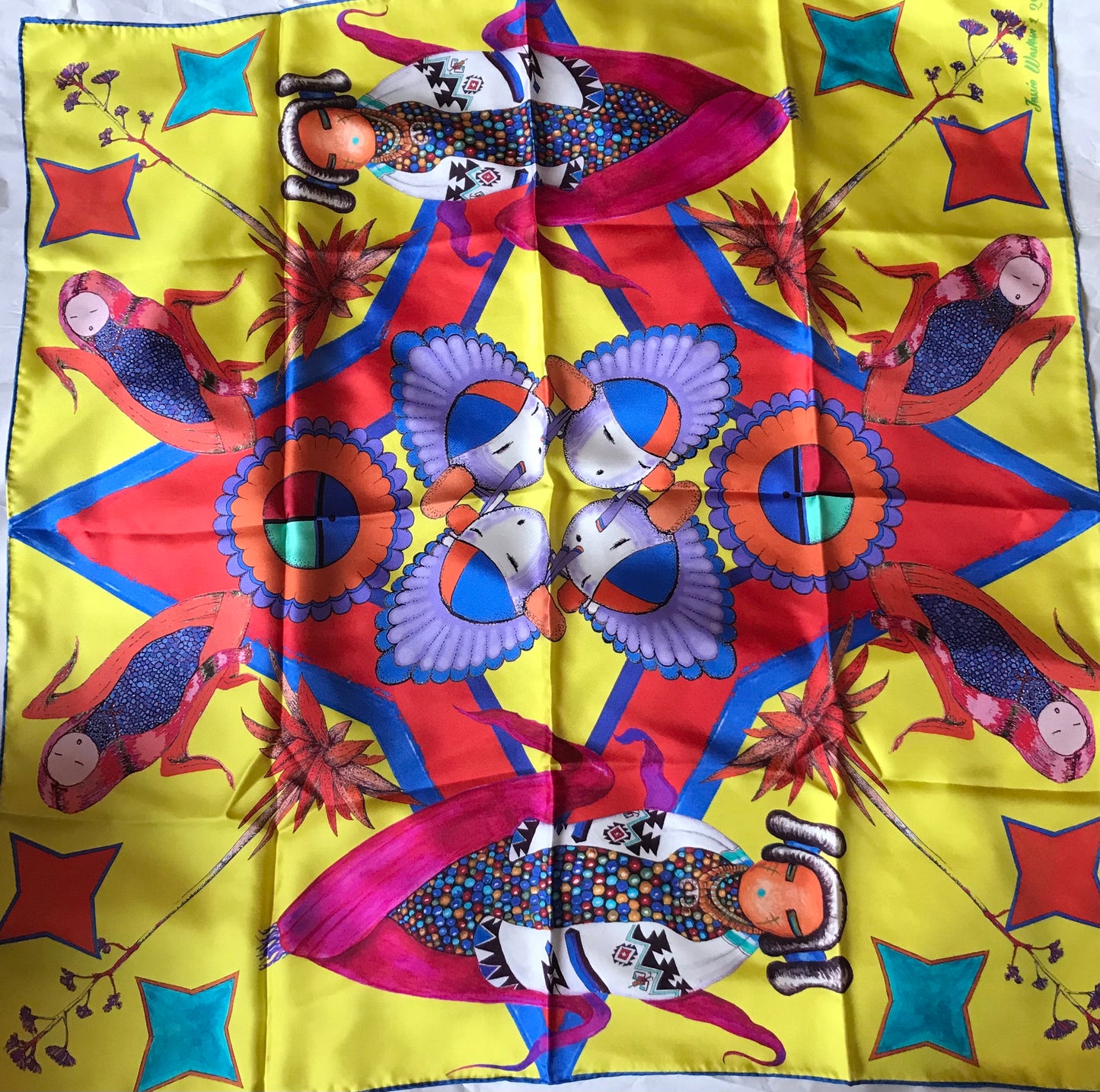 Silk limited edition Jessie Western signed scarf