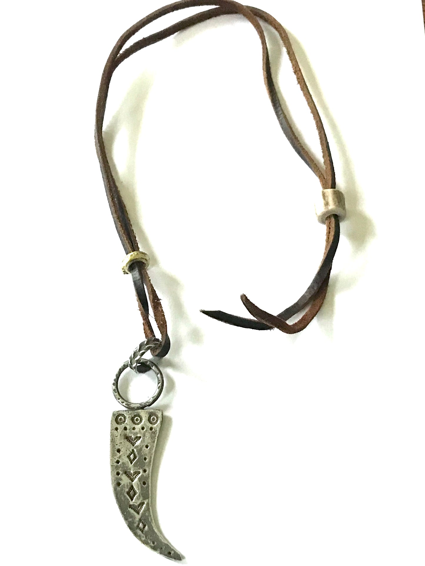 Sterling silver claw necklace crow medicine