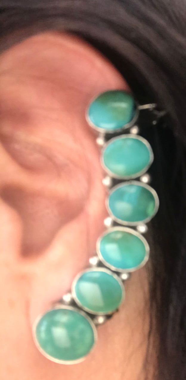 Turquoise ear cuff