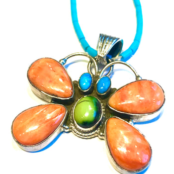 Spiny butterfly pendent ( with out turquoise strand )