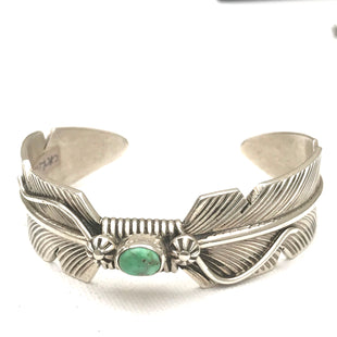 Feather bracelet sterling silver