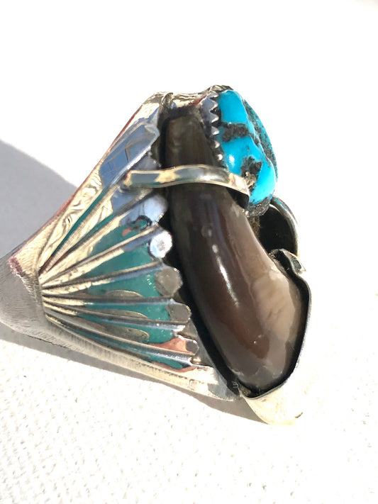 Navajo claw ring