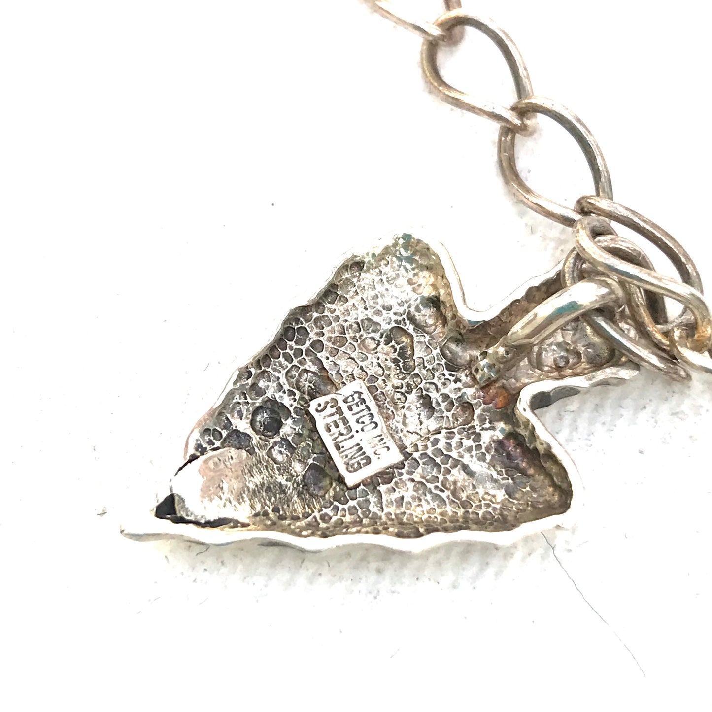 Arrow necklace vintage 1970s sterling silver