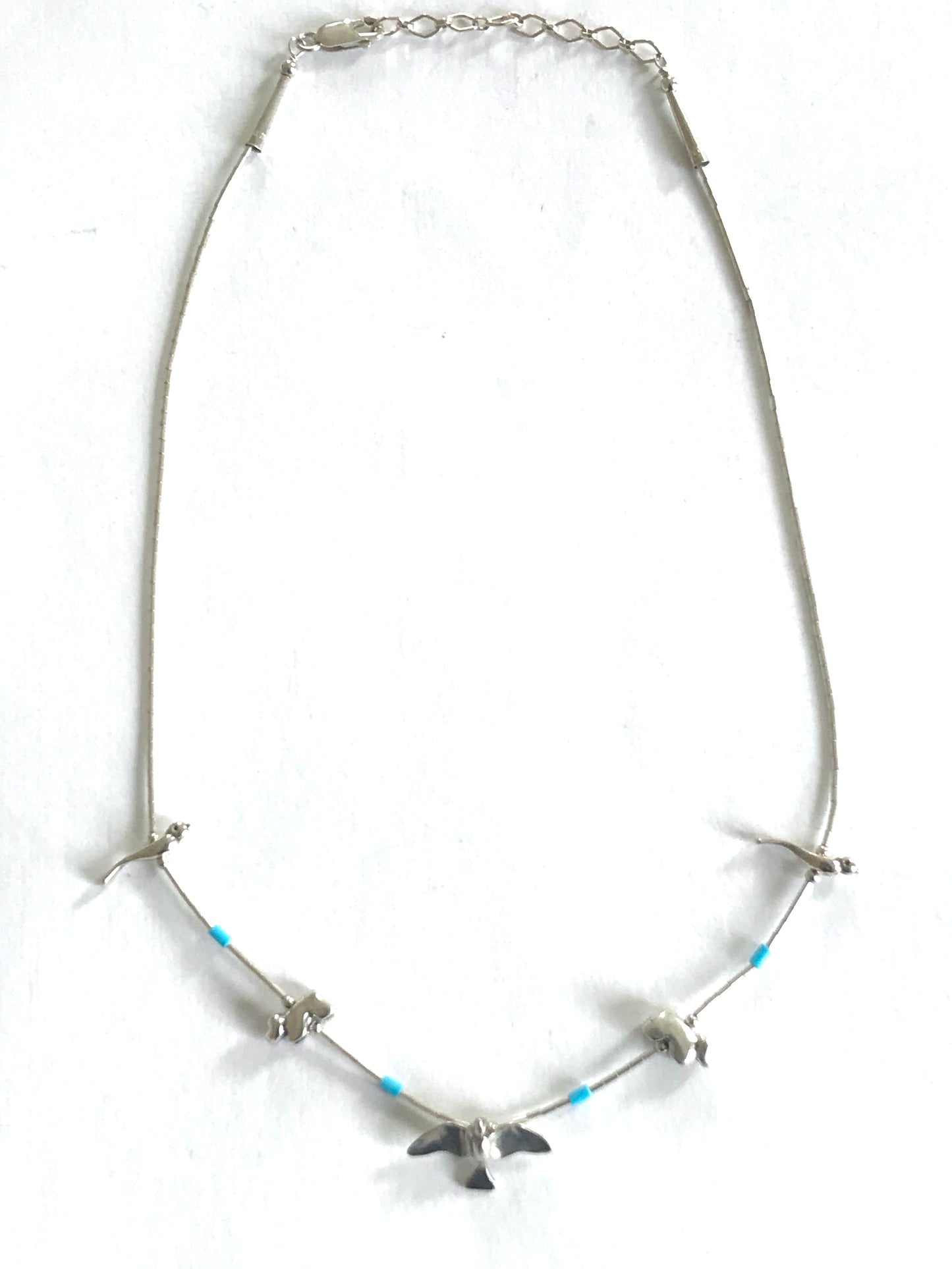 Sterling silver short power animal necklace