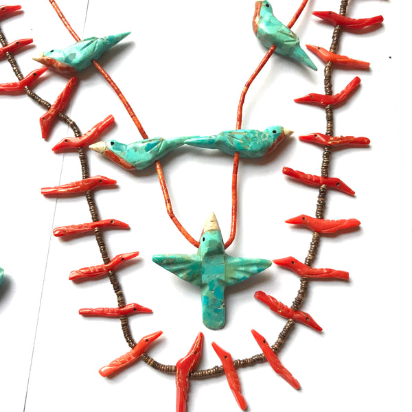 New  turquoise power animal necklace