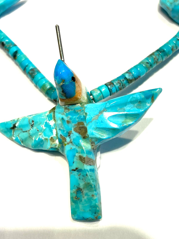 New hummingbird turquoise necklace