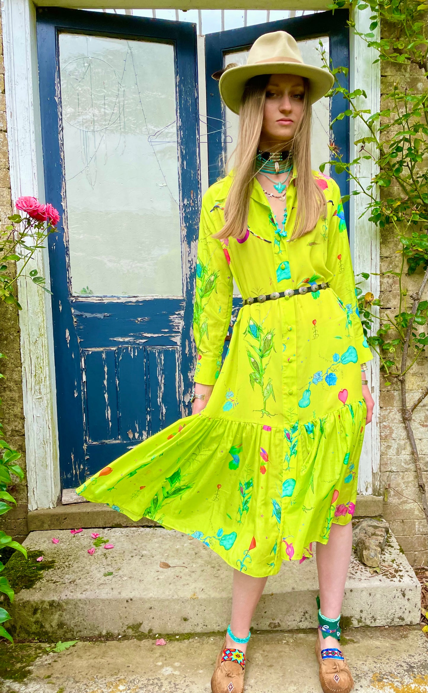 Jessie Western silk dress