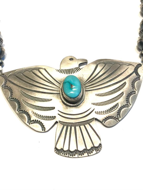 Amazing eagle/ thunderbird Navajo necklace