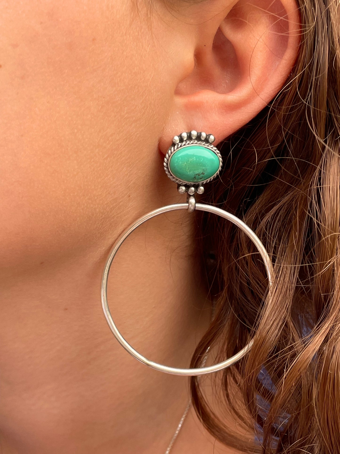 Navajo hoop earrings