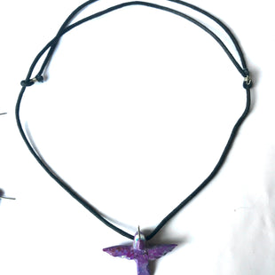 Sugalite power animal hummingbird necklace