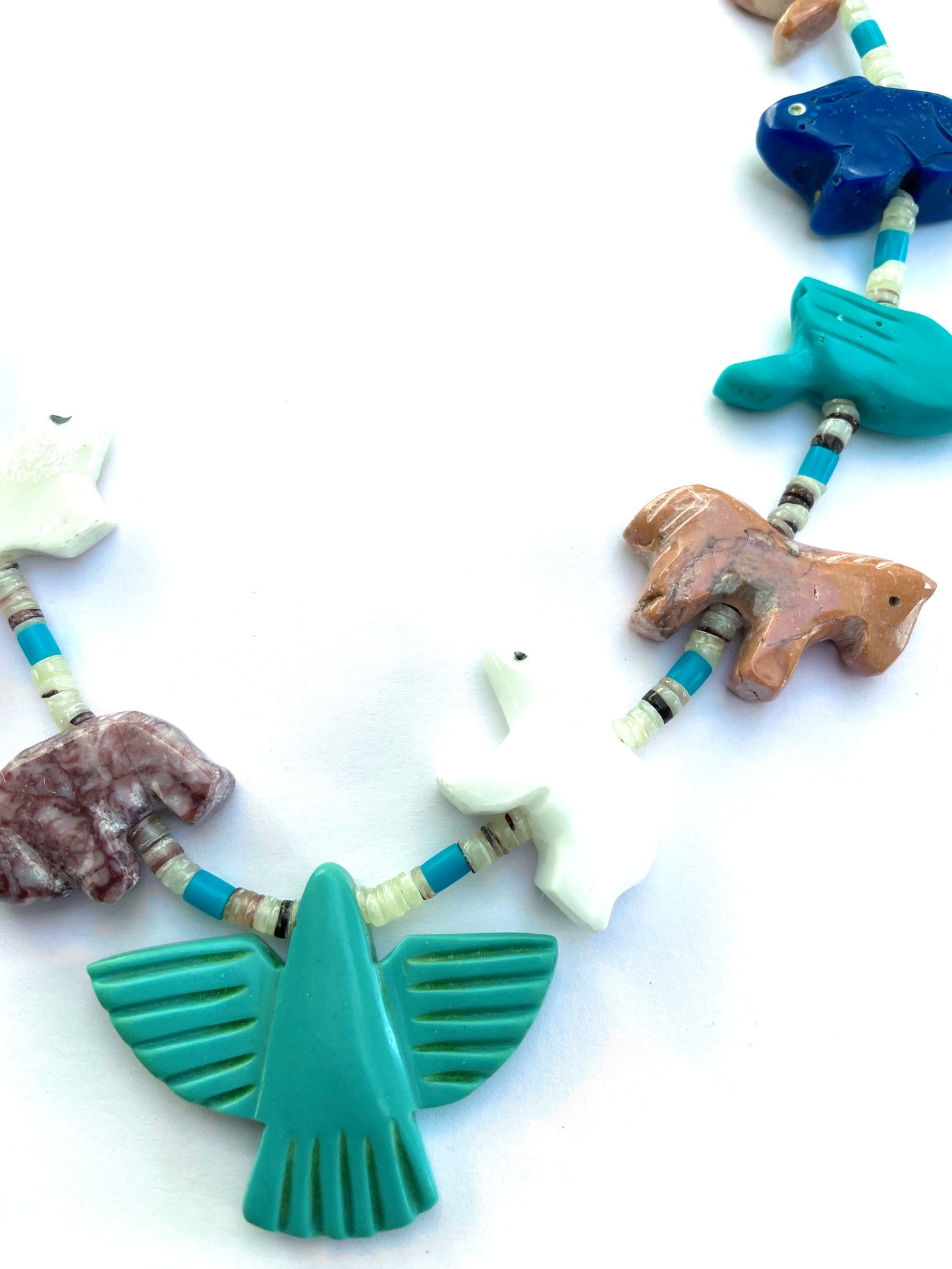 New short multi power animal necklace