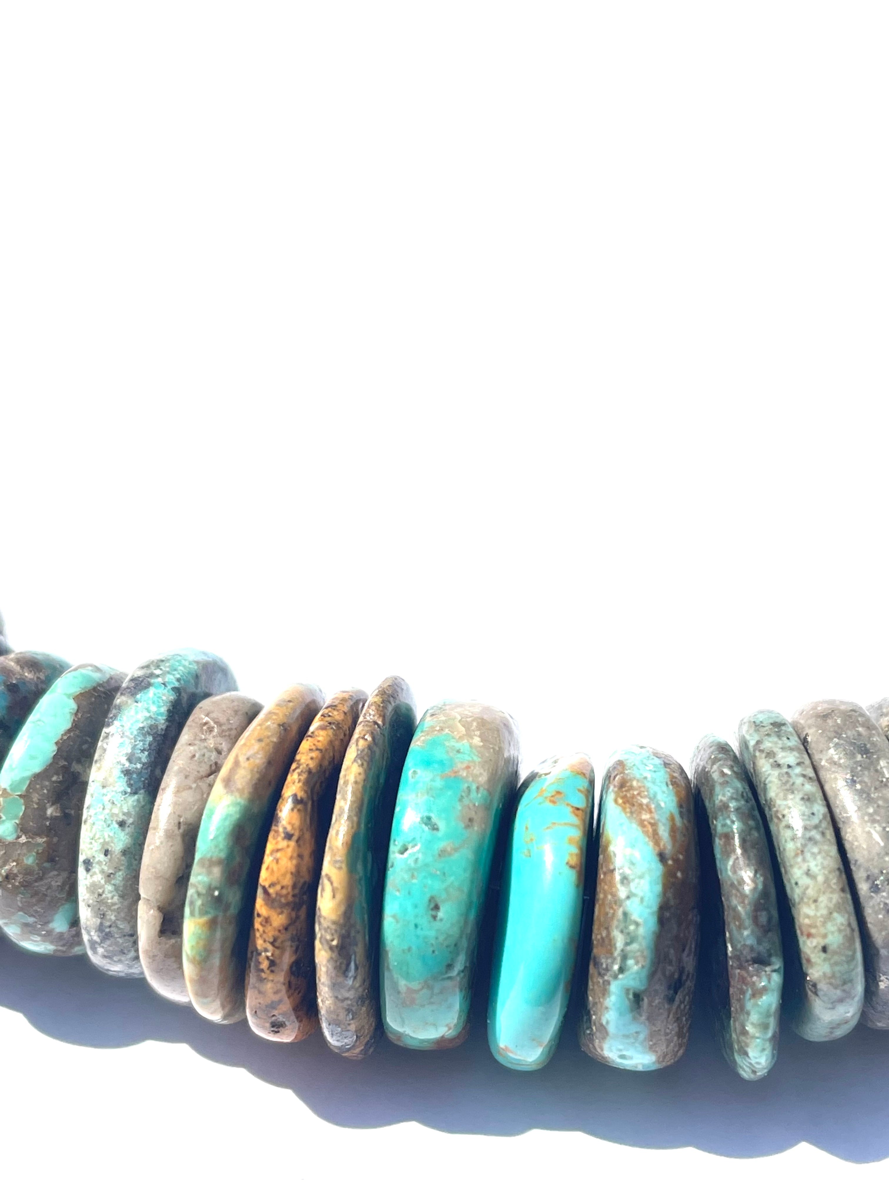 Turquoise necklaces Amazing stacked short 18 inch necklace