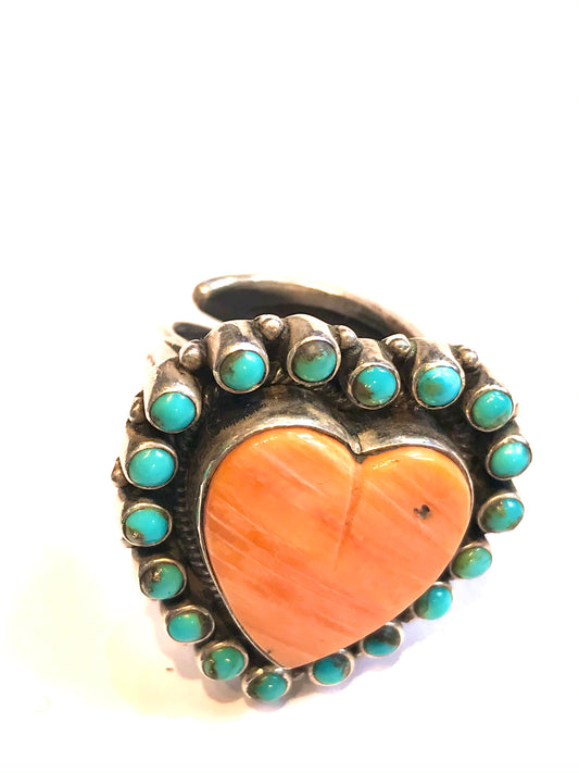Navajo heart ring