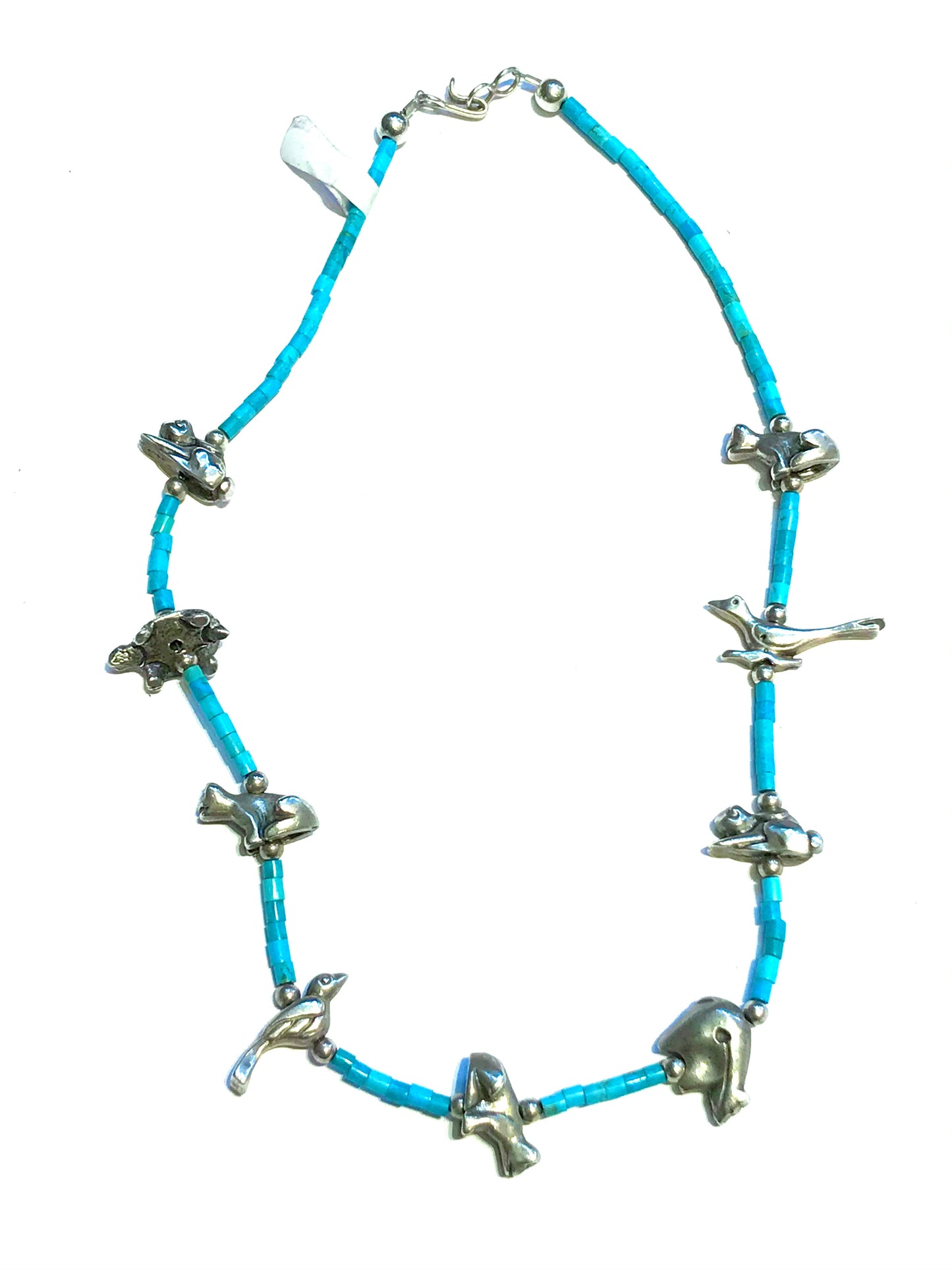 Amazing Sterling silver power animal necklace