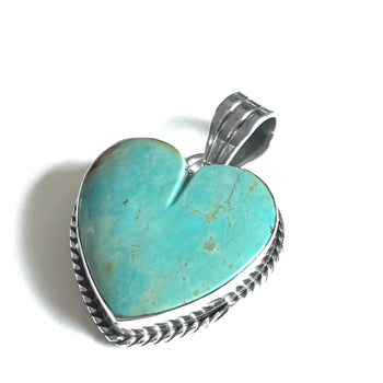 Medium. Navajo heart pendent