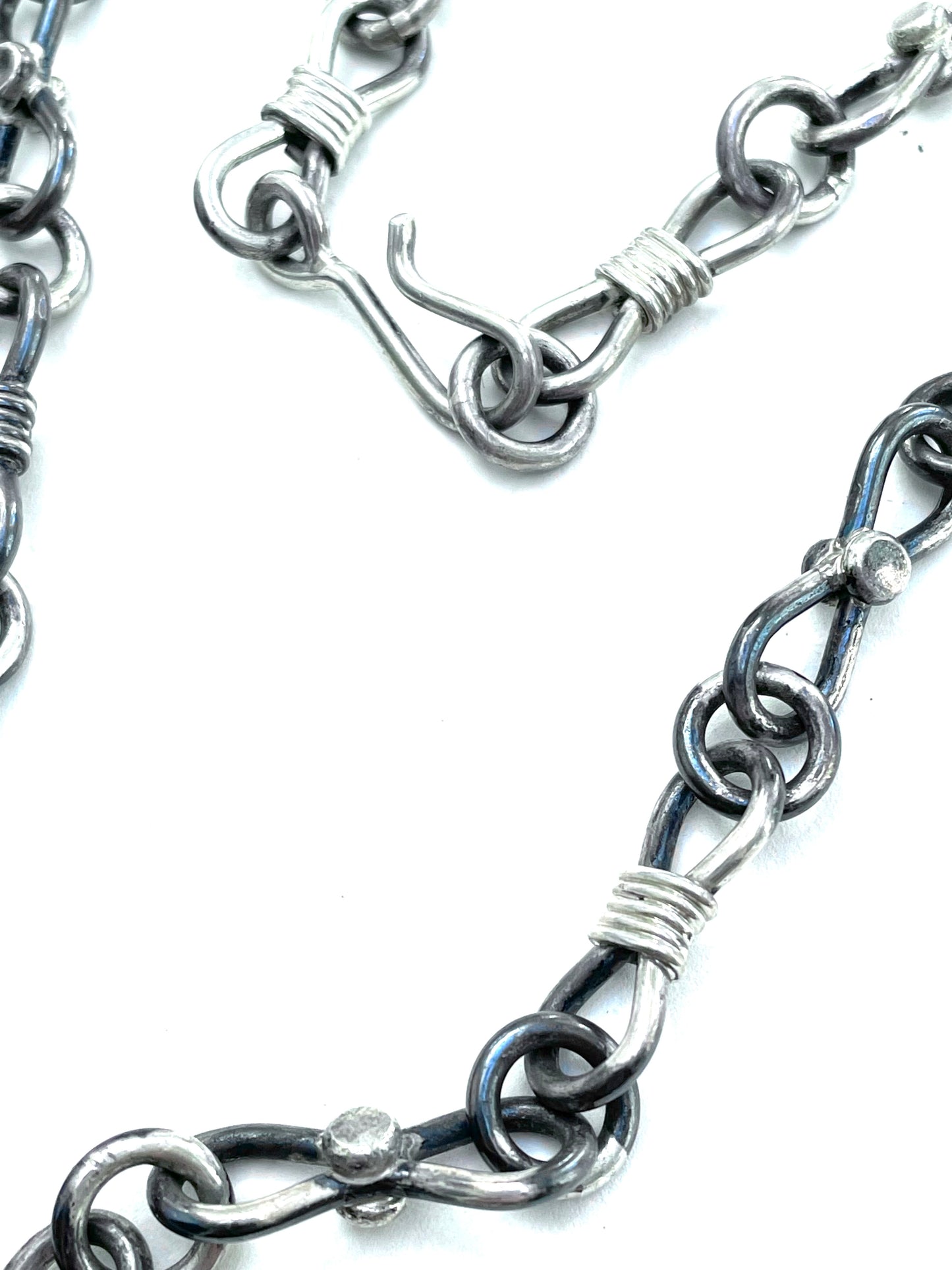 Stunning heavy gauge sterling silver necklace