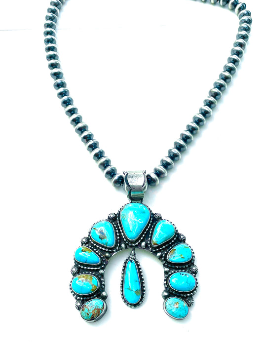 Squash Navajo blossom necklace