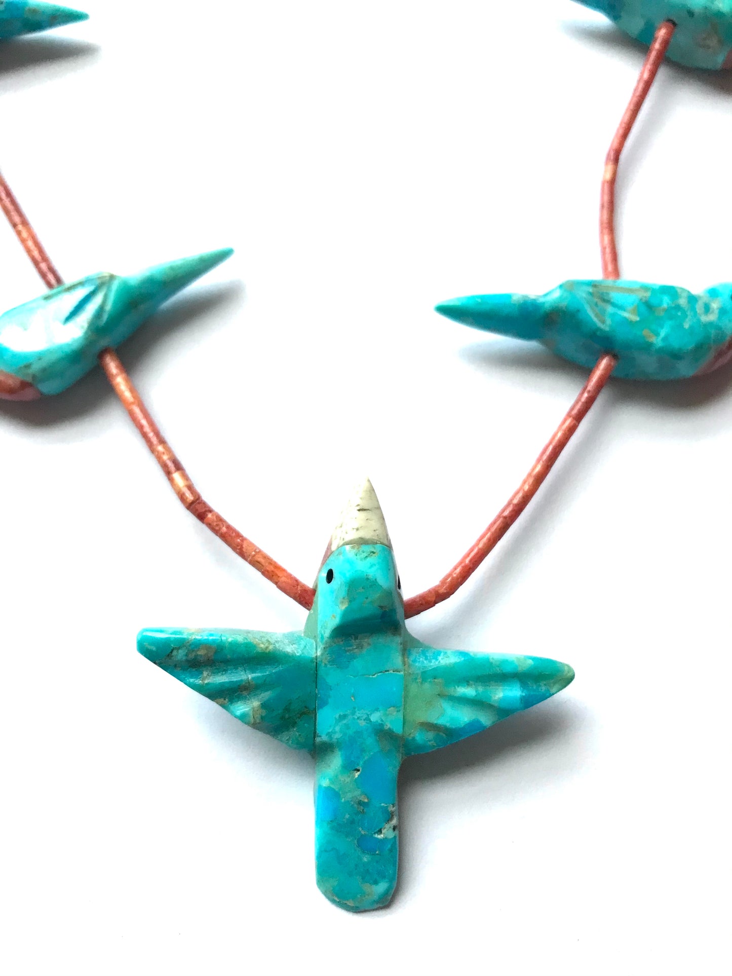 New  turquoise power animal necklace