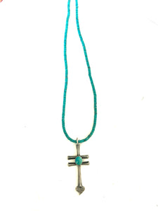 Unusual dragonfly/ cross pendent