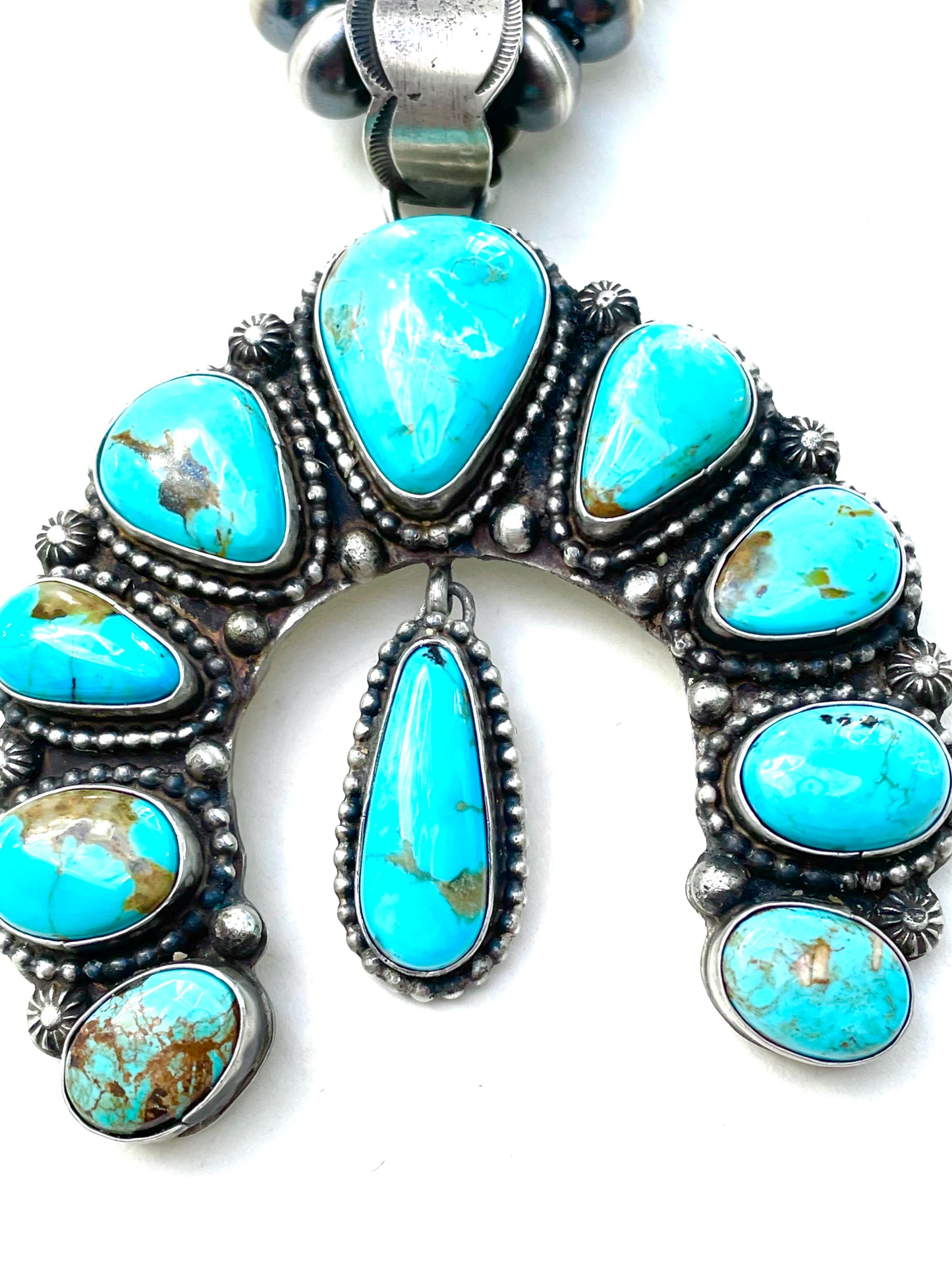 Squash Navajo blossom necklace