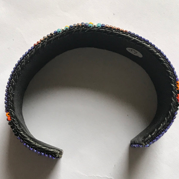 Large Blue Multi Beaded Bracelet