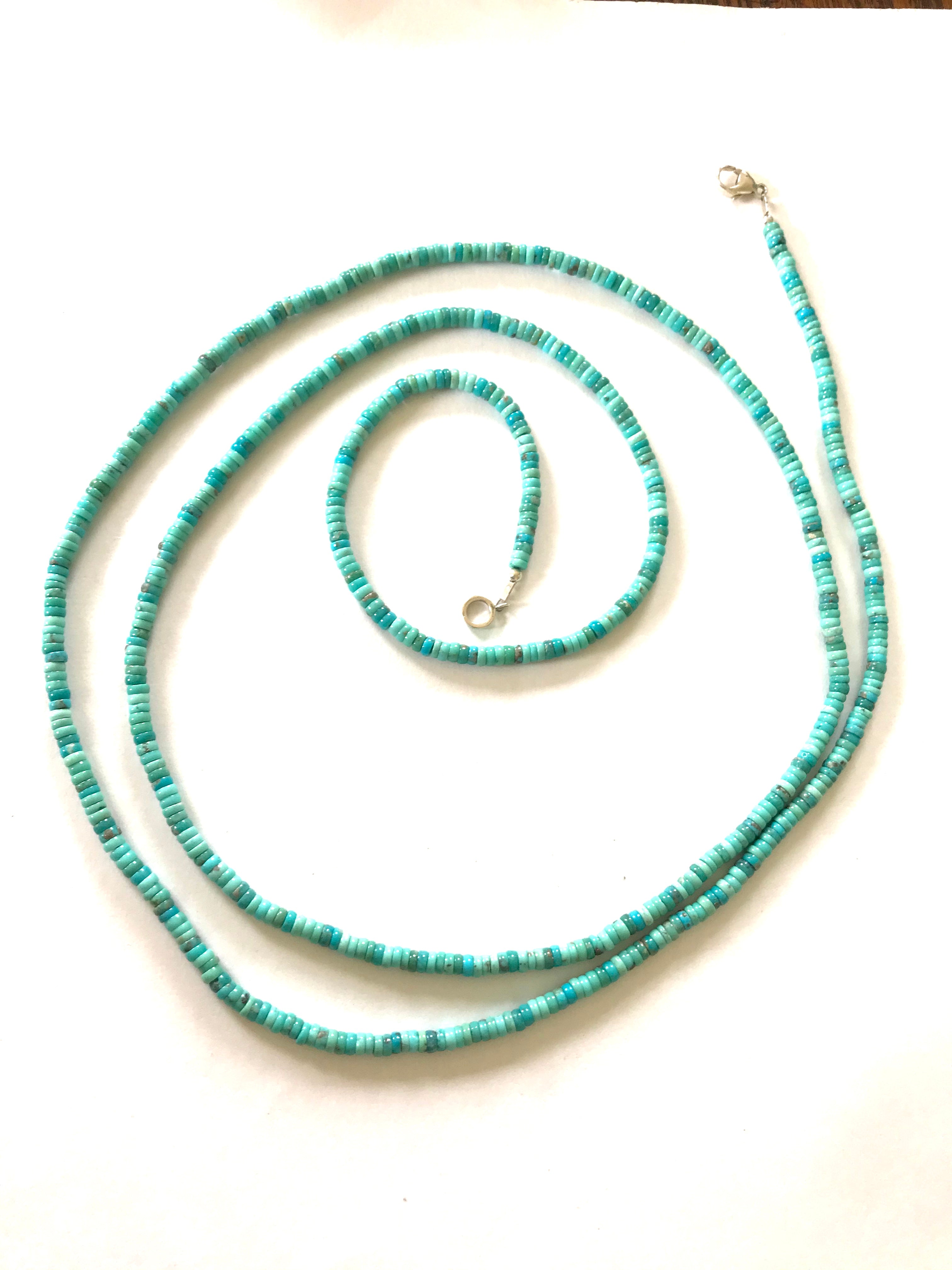 Amazing long turquoise necklace