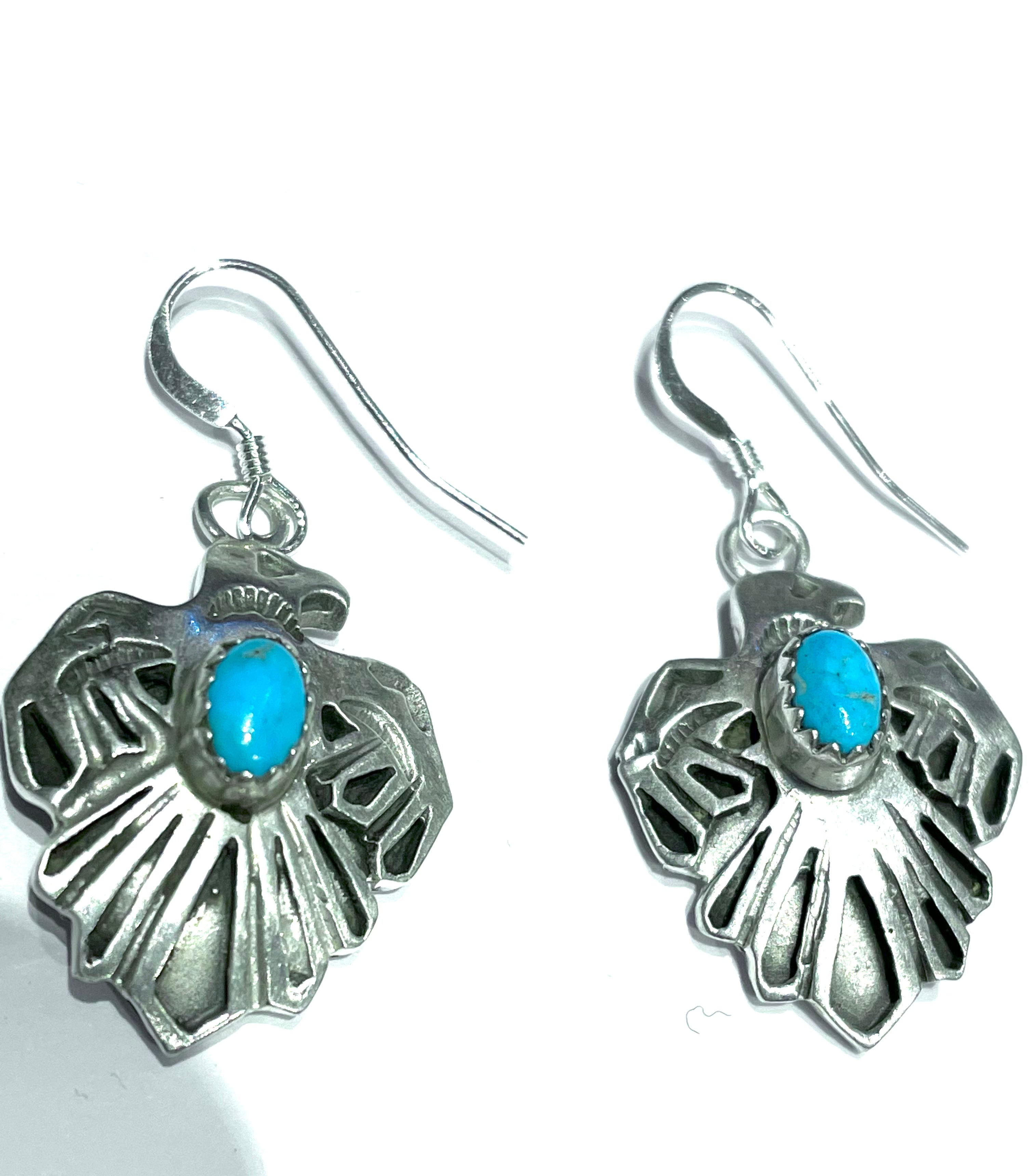Sterling silver Navajo earrings