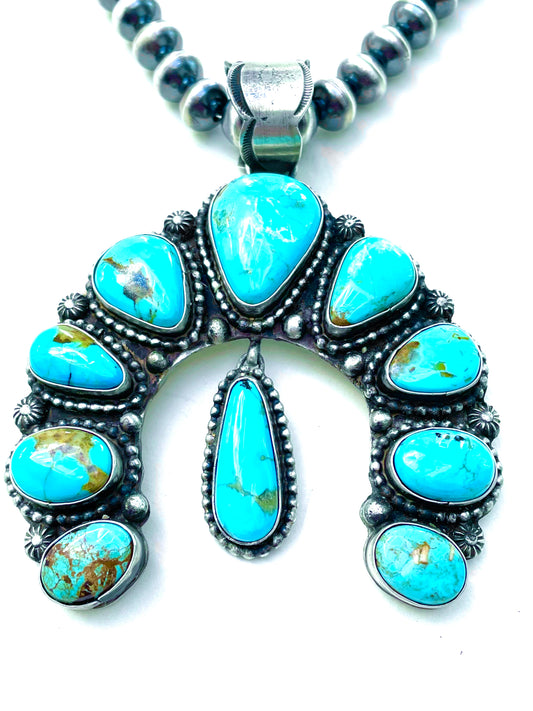 Squash Navajo blossom necklace