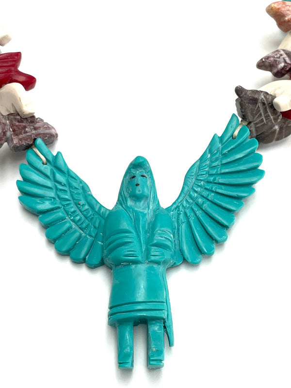 Eagle kachina necklace