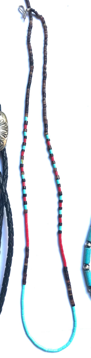 16 inch multi micro stone strand necklace