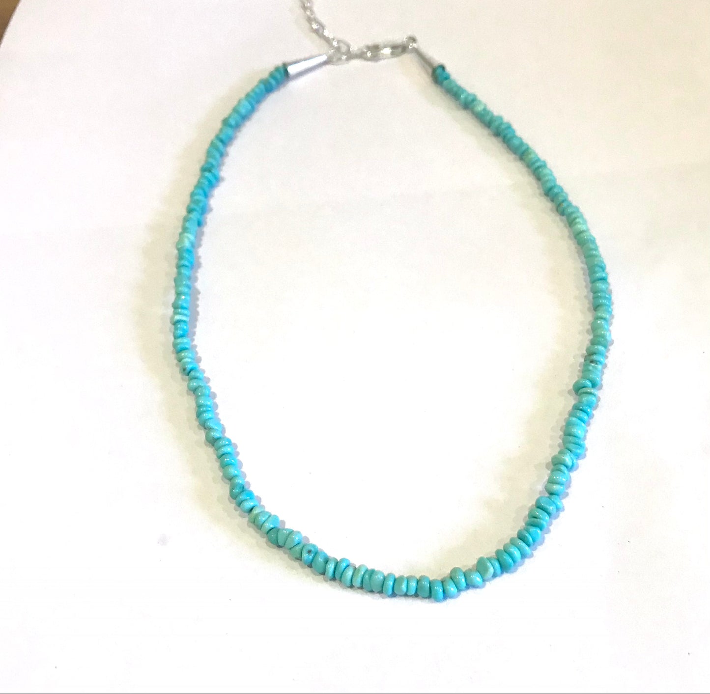 Short mini turquoise choker micro