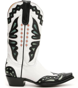 White Butterfly Boots
